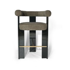 Silla de bar Cassette Collector Modern tapizada en KVADRAT Safire by Alter Ego
