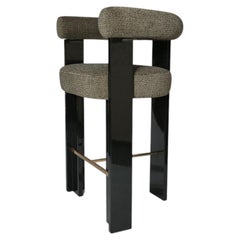 Silla de bar Cassette Collector Modern tapizada en KVADRAT Safire by Alter Ego