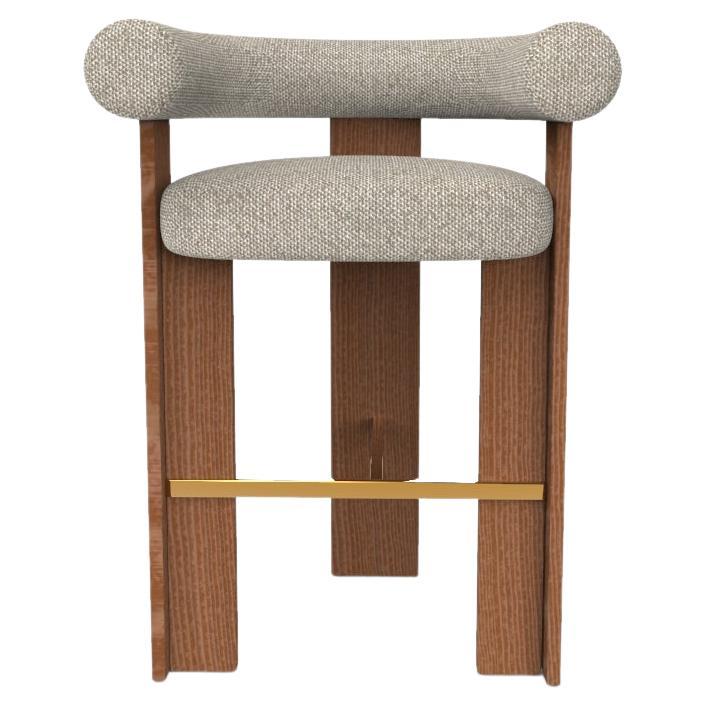 Silla de bar Cassette Collector Modern tapizada en tela Safire 04 by Alter Ego