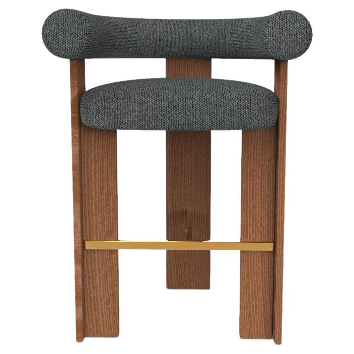 Silla de bar Cassette Collector Modern tapizada en tela Safire 09 by Alter Ego