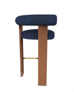 The Moderns Modernity Chaise de bar à cassette tapissée de tissu Safire 11 par Alter Ego
