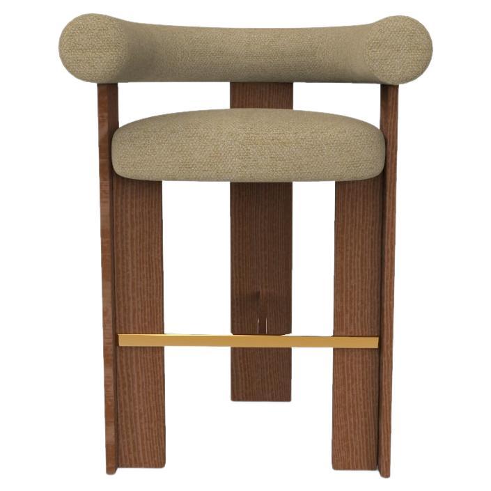 Silla de bar Cassette Collector Modern tapizada en tela Safire 15 by Alter Ego