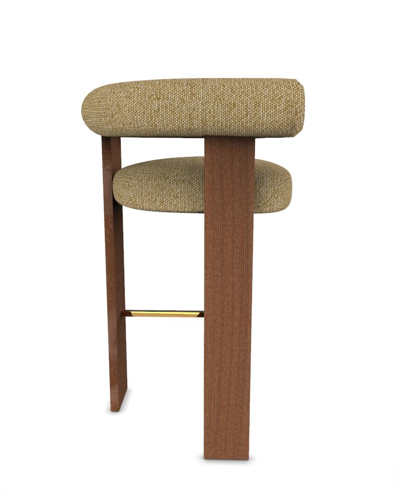 Chaise de bar à cassette moderne Collector recouverte de tissu Safire 16 et de chêne fumé par Alter Ego


L 45 cm  17,7