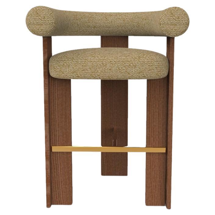 Silla de bar Cassette Collector Modern tapizada en tela Safire 16 by Alter Ego