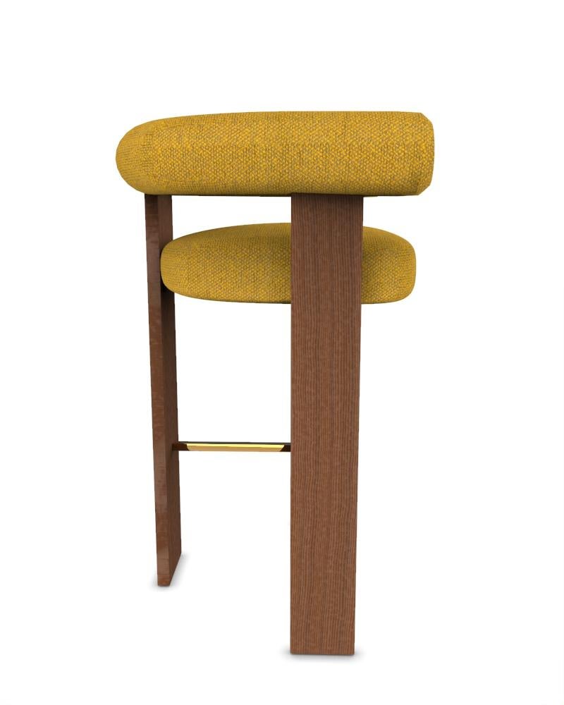 Sedia da bar moderna a cassetta Collector rivestita in Fabrice 17 e Oak Oak fumé di Alter Ego


L 45 cm  17,7