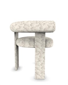 Collector Modern Cassette Chair Fully Upholstered in Graphite Ivory by Alter Ego