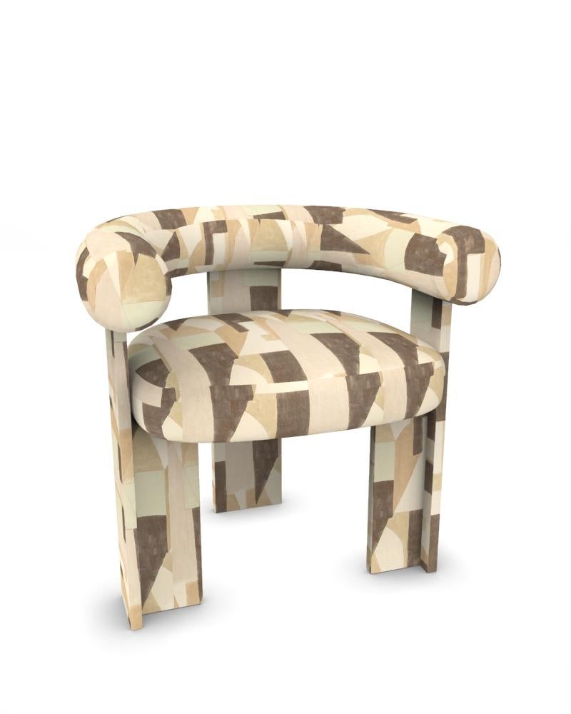 Collector Modern Cassette Chair Voll gepolstert in Silt Fabric von Alter Ego (Portugiesisch) im Angebot