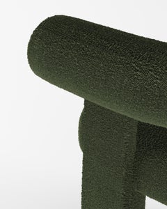 Collector Modern Cassette Chair in Bouclé Green by Alter Ego