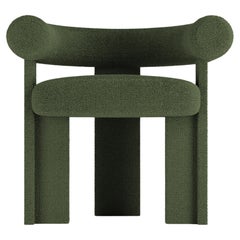 Collector Modern Cassette Chair in Bouclé Green by Alter Ego