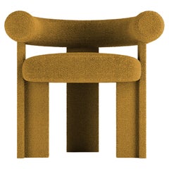 Collector Modern Cassette Chair in Bouclé Mustard by Alter Ego