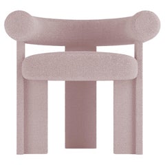 Collector Modern Cassette Chair in Bouclé Pink by Alter Ego