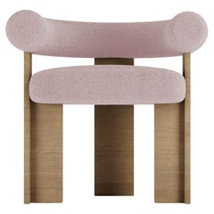 Collector Modern Cassette Chair in Eiche und Boucle Pink von Alter Ego