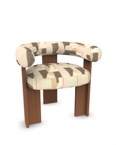 The Moderns Modern Cassette Chair Upholstered in Silt Fabric by Alter Ego