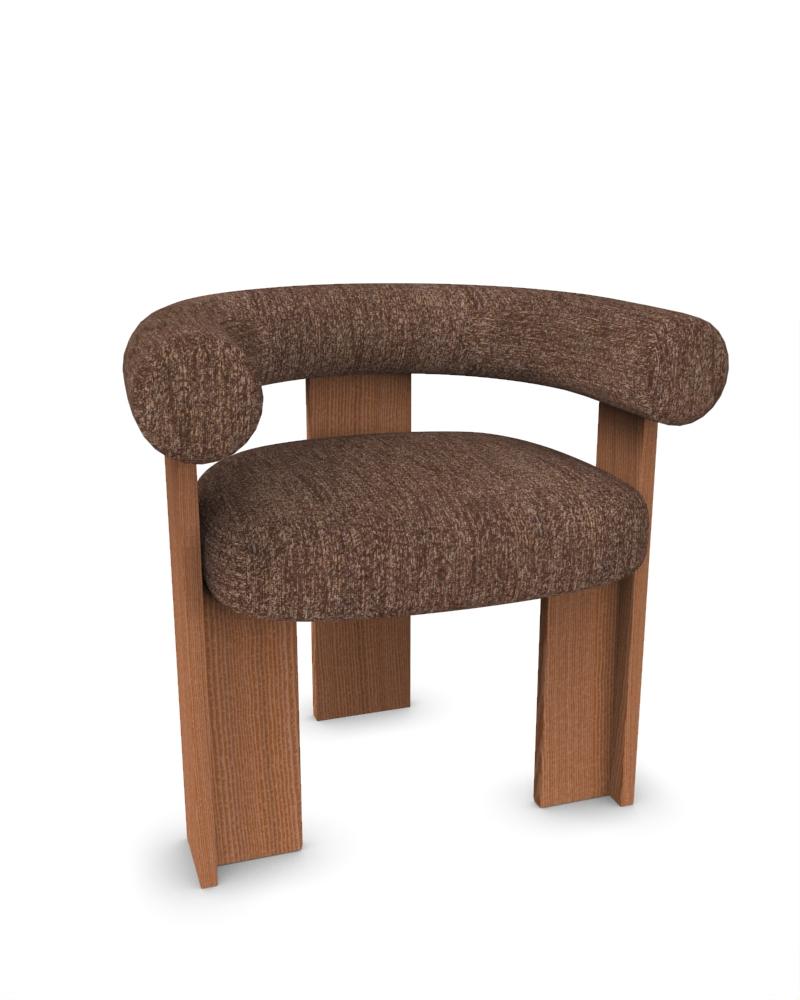 Collector Modern Cassette Chair Upholstered in Tricot Brown and Smoked Oak by Alter Ego

W 70 cm 27”
D 62 cm 24”
H 77 cm 30.3”


A chair that mixes both modern and classical design approaches.
Designed to hug the body, durable and solid chair