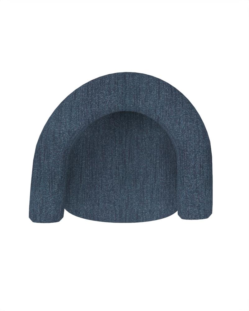 XXI secolo e contemporaneo Sedia a cassetta moderna Collector imbottita in Tricot Dark Seafoam di Alter Ego in vendita