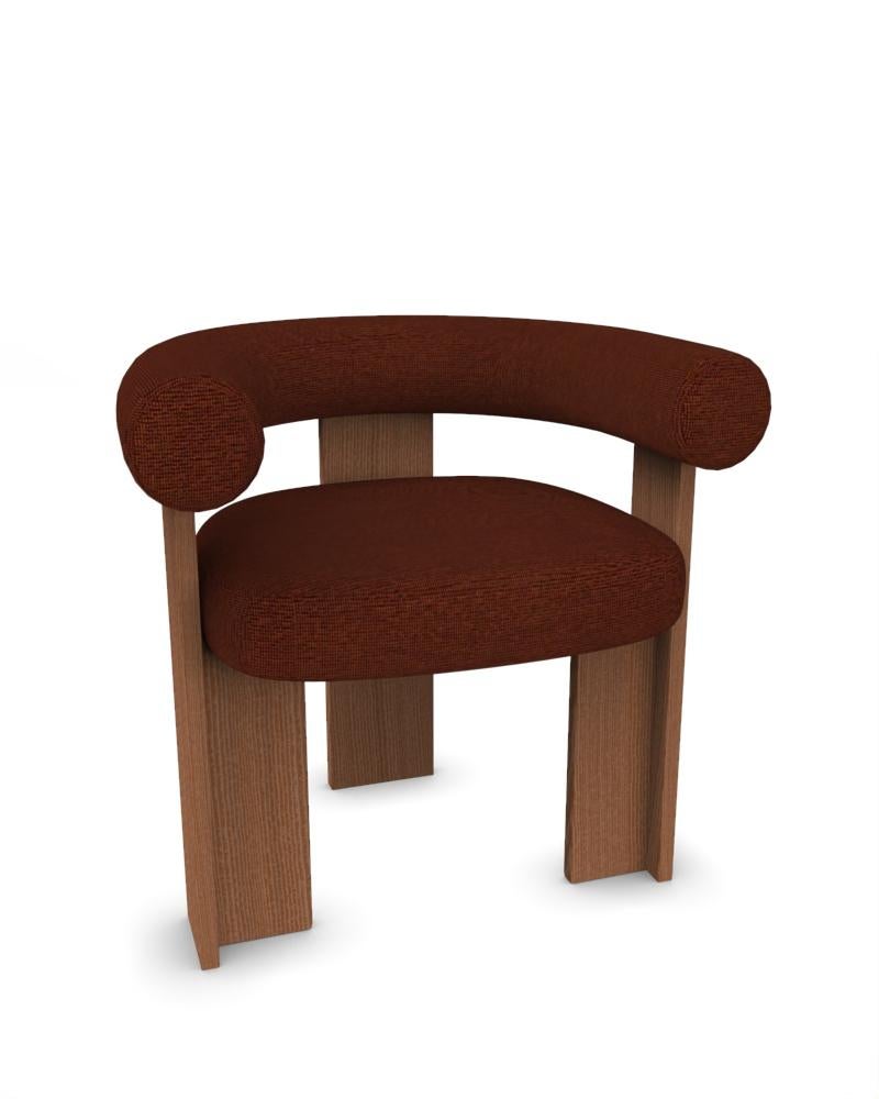 Collector Modern Cassette Chair, gepolstert mit Wood Fabric von Alter Ego (Portugiesisch) im Angebot