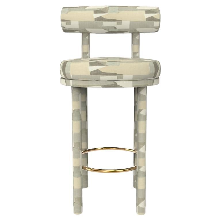 Collector Modern Moca Bar Chair Upholstered in Alabaster Fabric by Studio Rig