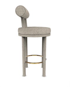 Collector Modern Moca Bar Chair Fully Upholstered Safire 04 Fabric by Studio Rig