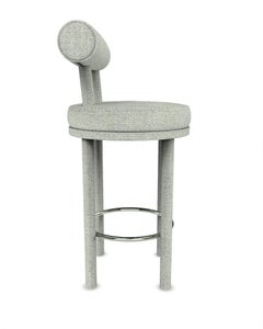 Collector Modern Moca Bar Chair Fully Upholstered Safire 06 Fabric by Studio Rig