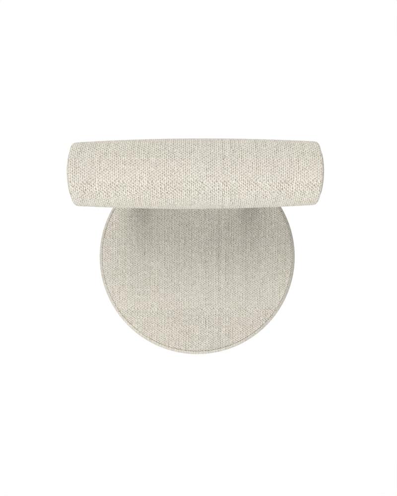 Contemporary Collector Modern Moca Bar Chair Fully Upholstered Safire 07 Fabric by Studio Rig For Sale