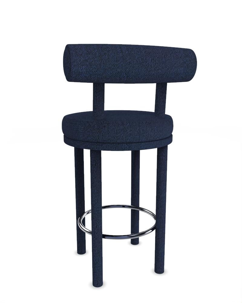 Bar Moca moderno da collezione completamente rivestito in tessuto blu Safire di Studio A Rig In condizioni Nuovo in vendita a Castelo da Maia, PT
