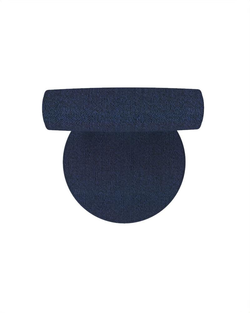 XXI secolo e contemporaneo Bar Moca moderno da collezione completamente rivestito in tessuto blu Safire di Studio A Rig in vendita
