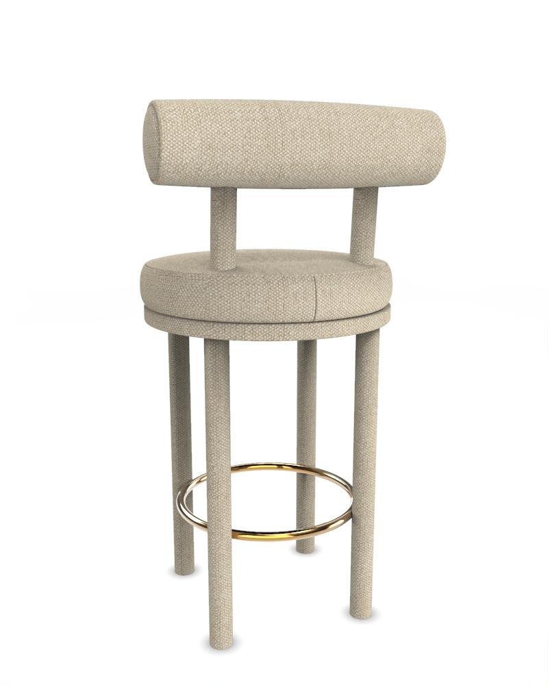 Bar Moca moderno da collezione completamente imbottito in tessuto beige Safire di Studio A Rig In condizioni Nuovo in vendita a Castelo da Maia, PT