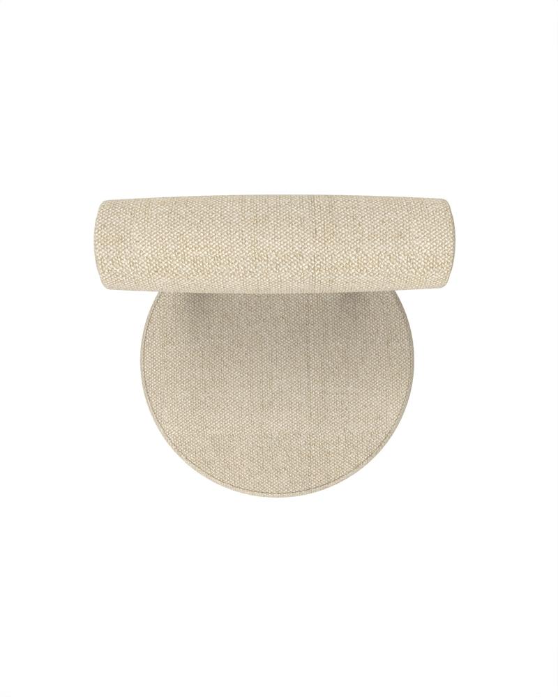 XXI secolo e contemporaneo Bar Moca moderno da collezione completamente imbottito in tessuto beige Safire di Studio A Rig in vendita