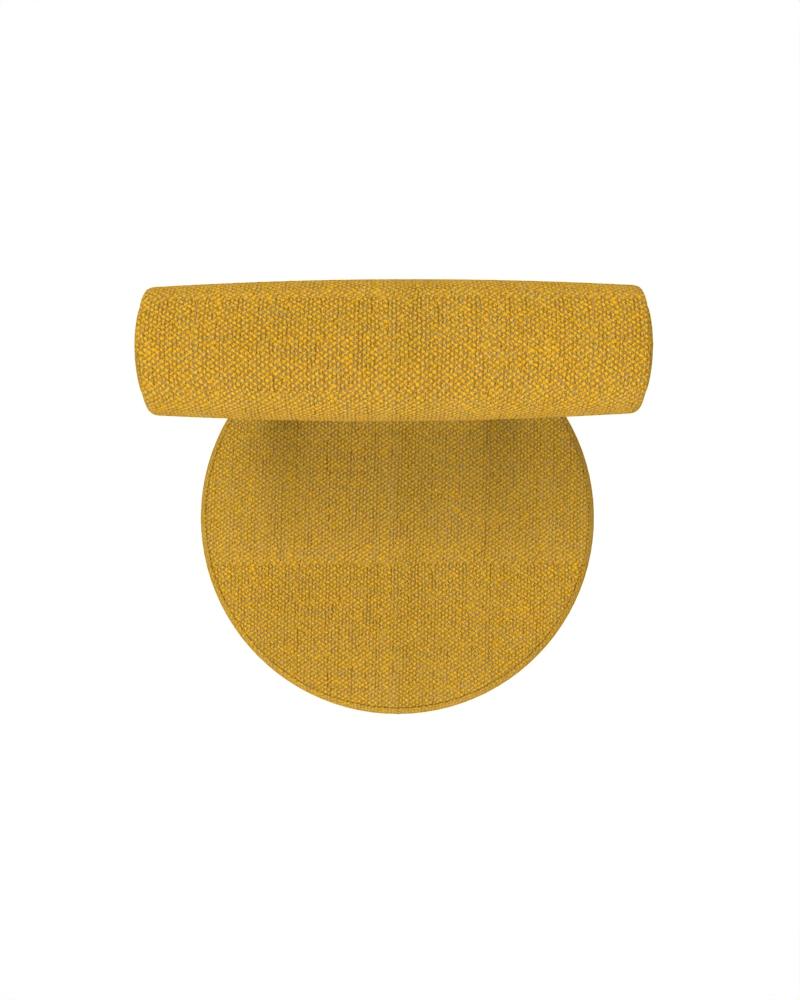 Collector Modern Moca Bar Vollständig gepolstert Safire Yellow Fabric by Studio Rig (21. Jahrhundert und zeitgenössisch) im Angebot