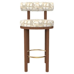 Collector Modern Moca Bar Chair in Hymne Beige Fabric by Studio Rig