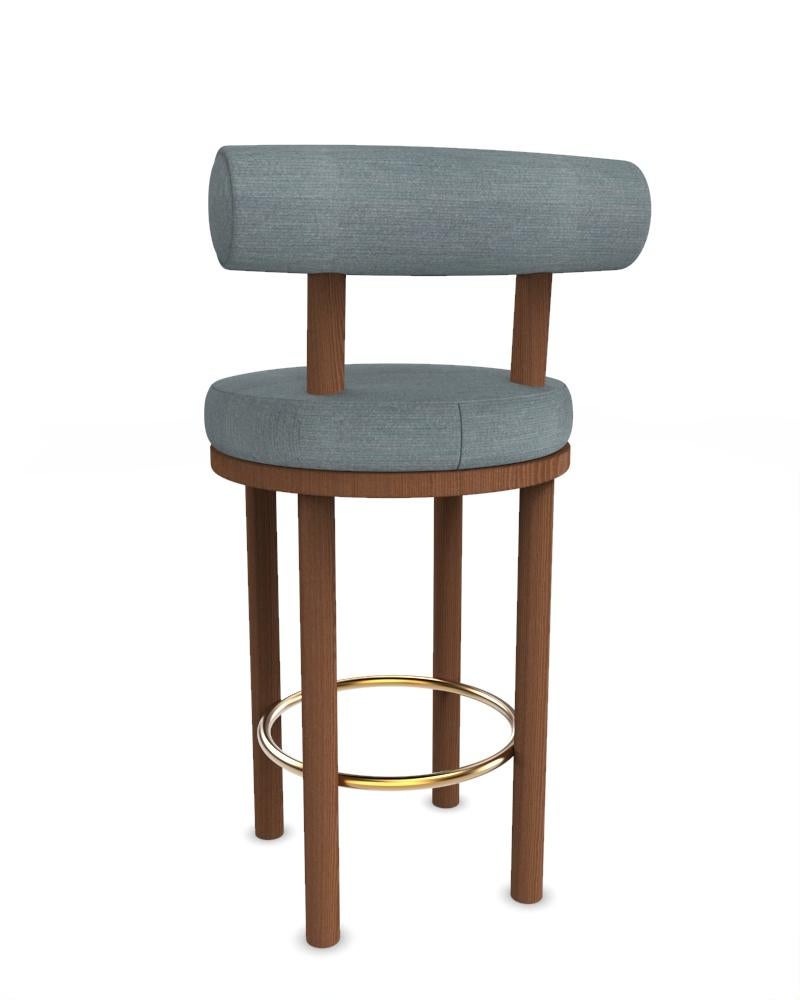 Collector Modern Moca Bar Chair Tricot Light Seafoam Fabric by Studio Rig im Zustand „Neu“ im Angebot in Castelo da Maia, PT