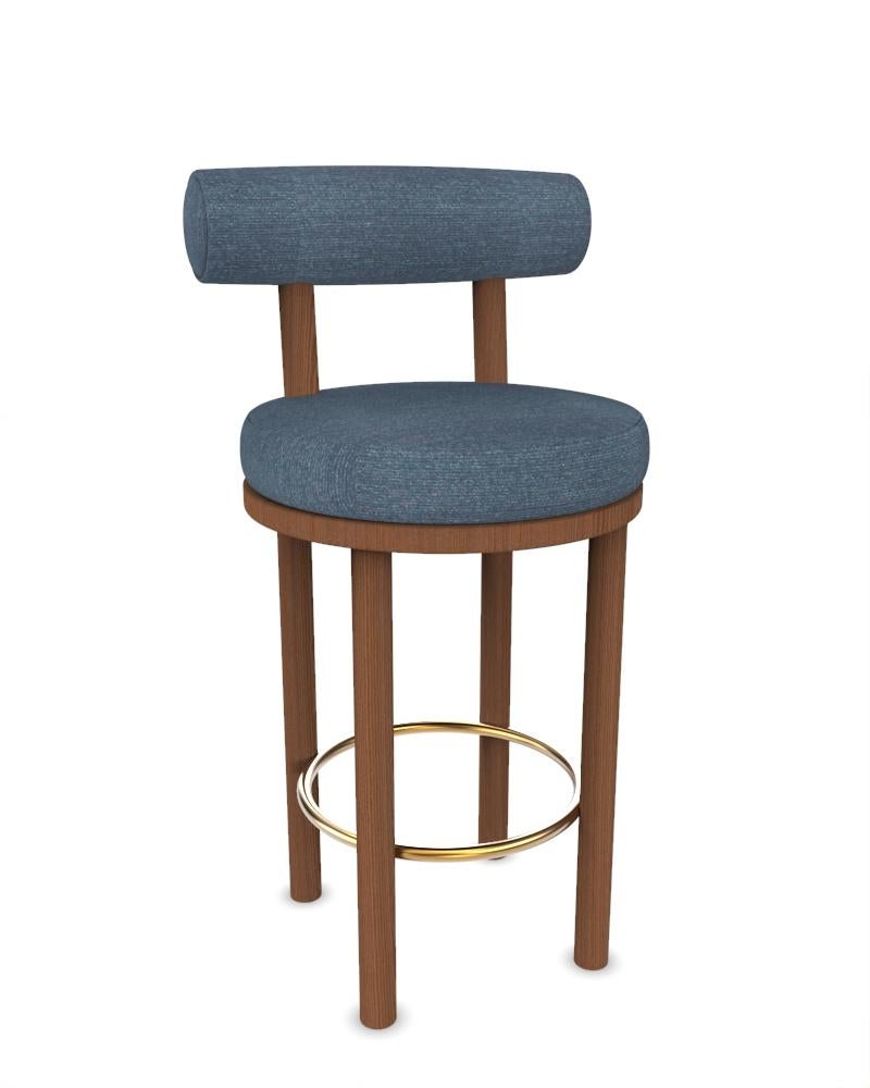Collector Modern Moca Bar Chair in Tricot Seafoam Fabric und Oak von Studio Rig (Portugiesisch) im Angebot