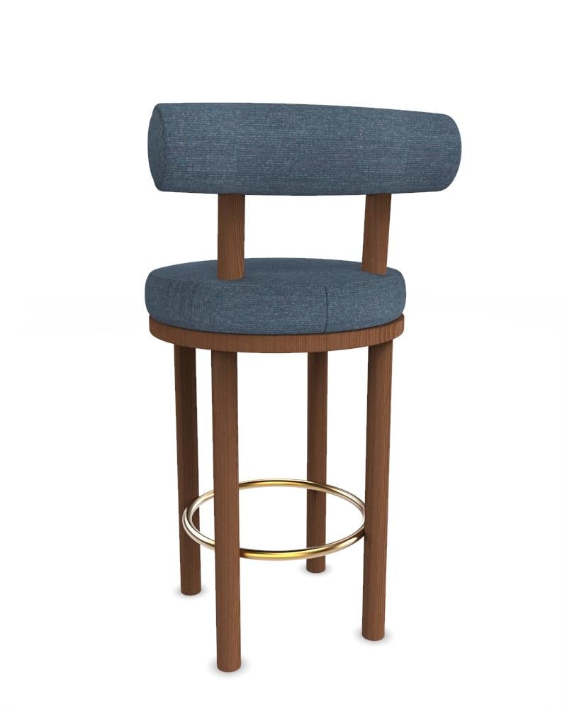 Collector Modern Moca Bar Chair in Tricot Seafoam Fabric und Oak von Studio Rig im Zustand „Neu“ im Angebot in Castelo da Maia, PT