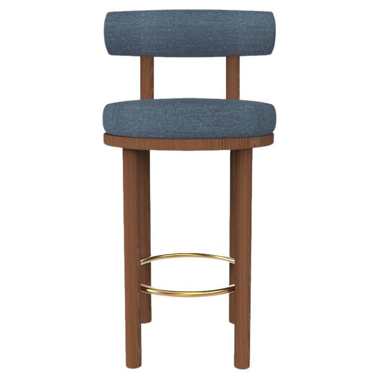 Collector Modern Moca Bar Chair in Tricot Seafoam Fabric und Oak von Studio Rig im Angebot