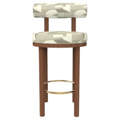 Collector Modern Moca Bar Chair Upholstered in Alabaster Fabric by Studio Rig