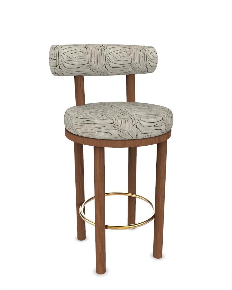 Collector Modern Moca Bar Chair, gepolstert in Graphit von Studio Rig (Portugiesisch) im Angebot