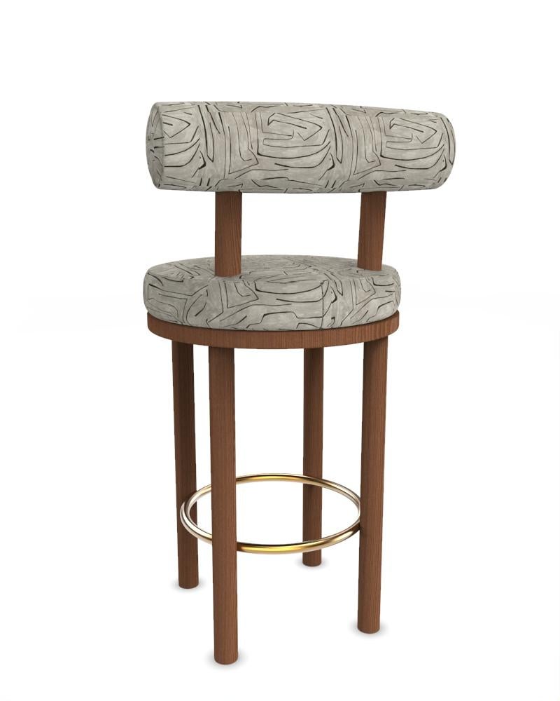 Collector Modern Moca Bar Chair, gepolstert in Graphit von Studio Rig im Zustand „Neu“ im Angebot in Castelo da Maia, PT
