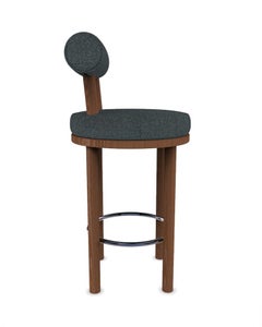 Collector Modern Moca Bar Upholstered in Safire 10 Fabric and Oak by Studio Rig