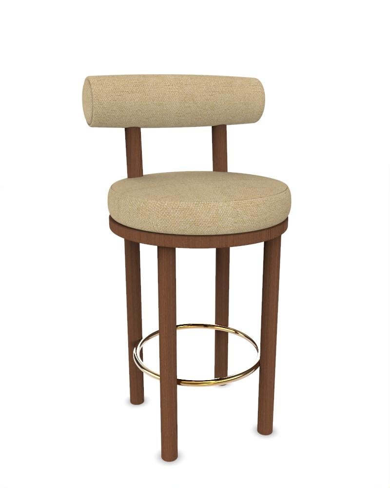 Portugais Collector Modernity Bar Moca en tissu Safire 15 et Oak par Studio Rig en vente