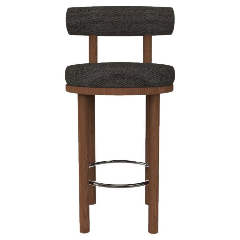 Collector Modern Moca Bar Chair Upholstered in Safire 2 Fabric by Studio Rig For Sale