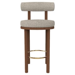 Collector Modern Moca Bar Chair Upholstered in Safire 4 Fabric Oak by Studio Rig