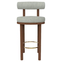 Collector Modern Moca Bar Chair, gepolstert mit Safire 6 Stoff von Studio Rig