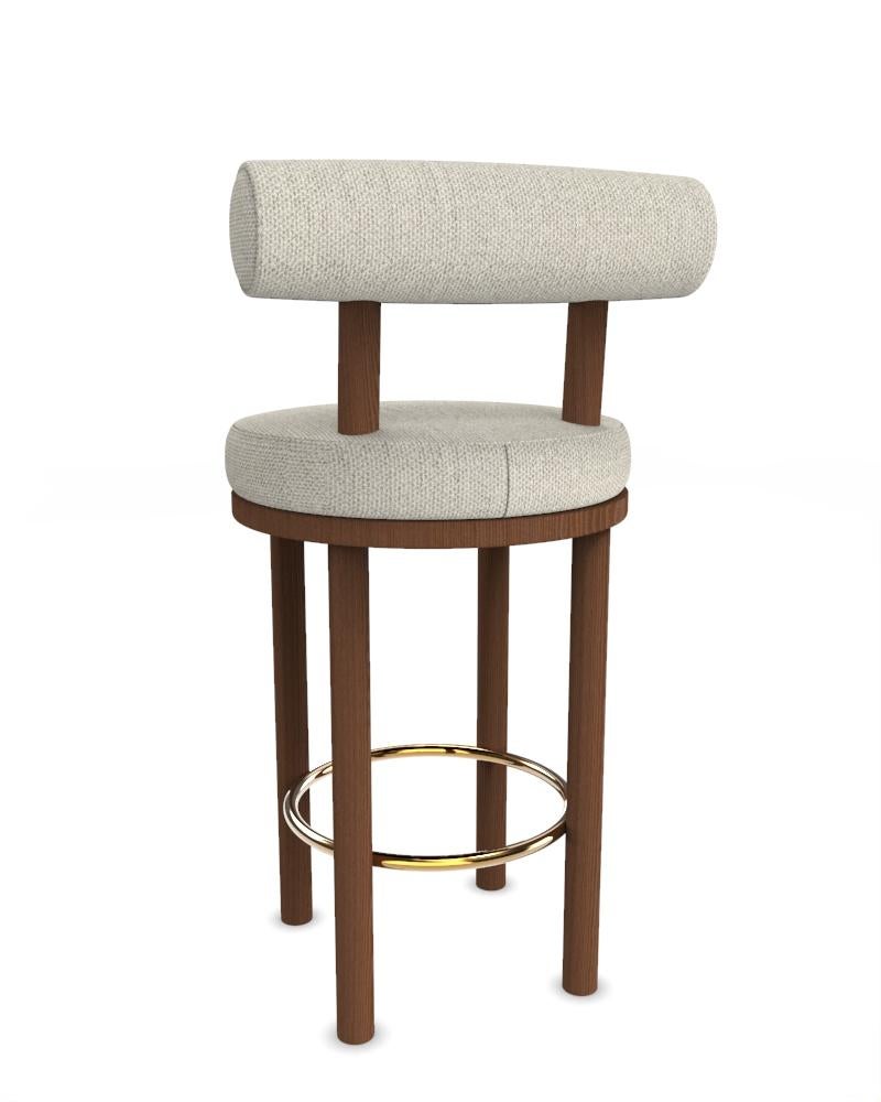 Collector Modern Moca Bar Chair Upholstered in Safire 7 Fabric by Studio Rig In New Condition For Sale In Castelo da Maia, PT