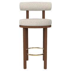 Collector Modern Moca Bar Chair, gepolstert mit Safire 7 Stoff von Studio Rig