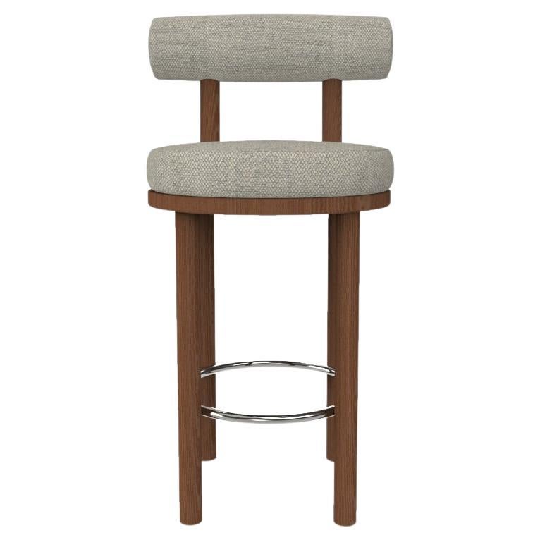 Collector Modern Moca Bar Chair Upholstered in Safire 8 Fabric by Studio Rig For Sale