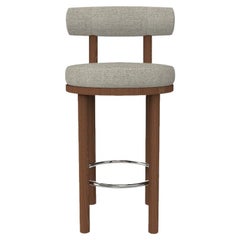 Collector Modern Moca Bar Chair, gepolstert mit Safire 8 Stoff von Studio Rig