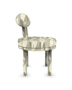 Collector Modern Moca Chair Fully Upholstered in Alabaster Fabric by Studio Rig