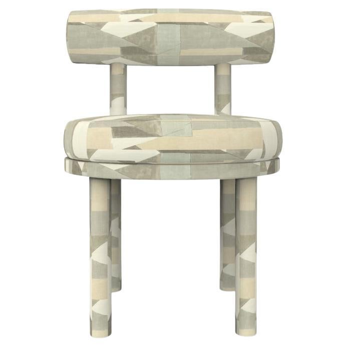 Collector Modern Moca Chair Fully Upholstered in Alabaster Fabric by Studio Rig  For Sale