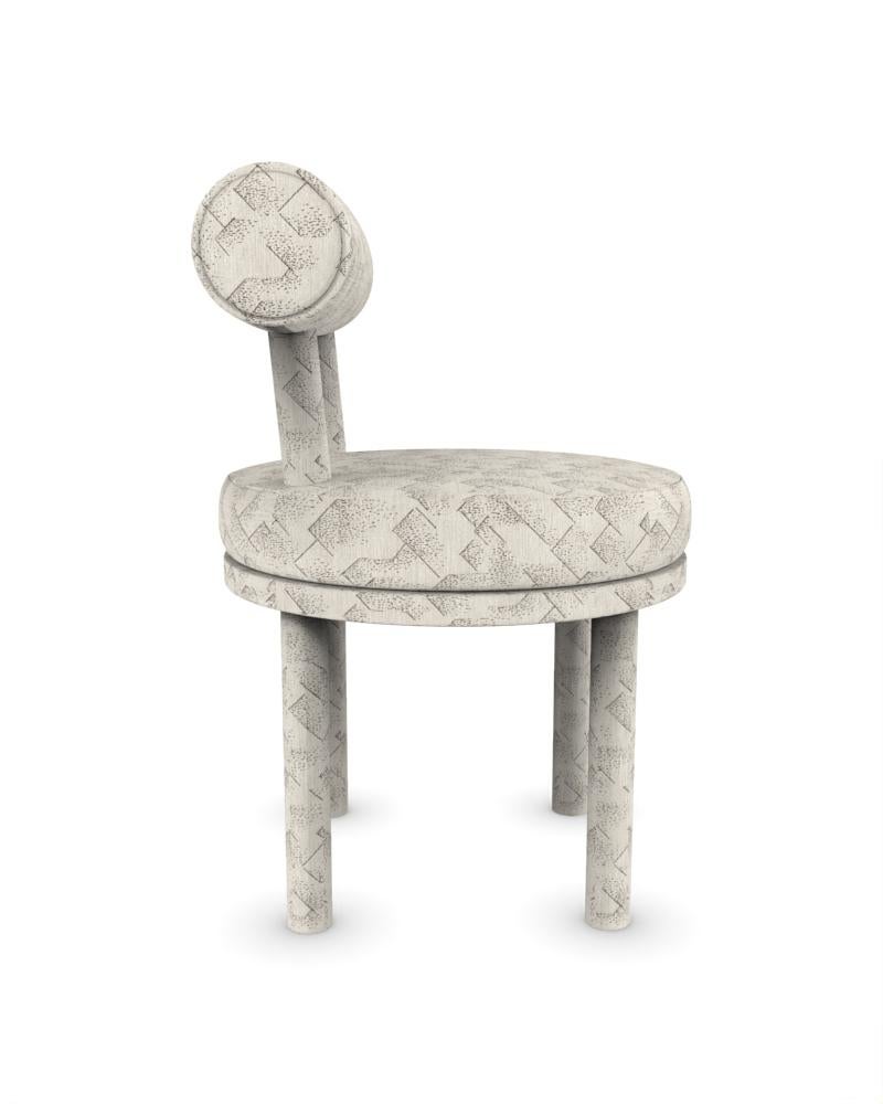 Collector Modern Moca Chair Vollständig gepolstert in Brink - Graphite Ivory Fabric by Studio Rig

ABMESSUNGEN:
B 51 cm  20