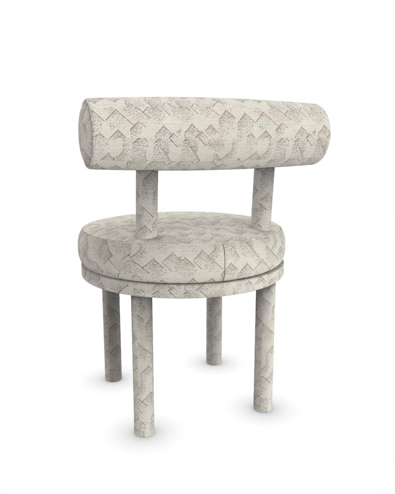 Collector Modern Moca Chair Fully Upholstered in Ivory Fabric by Studio Rig  In New Condition For Sale In Castelo da Maia, PT